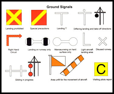 atc light signals in flight and on ground